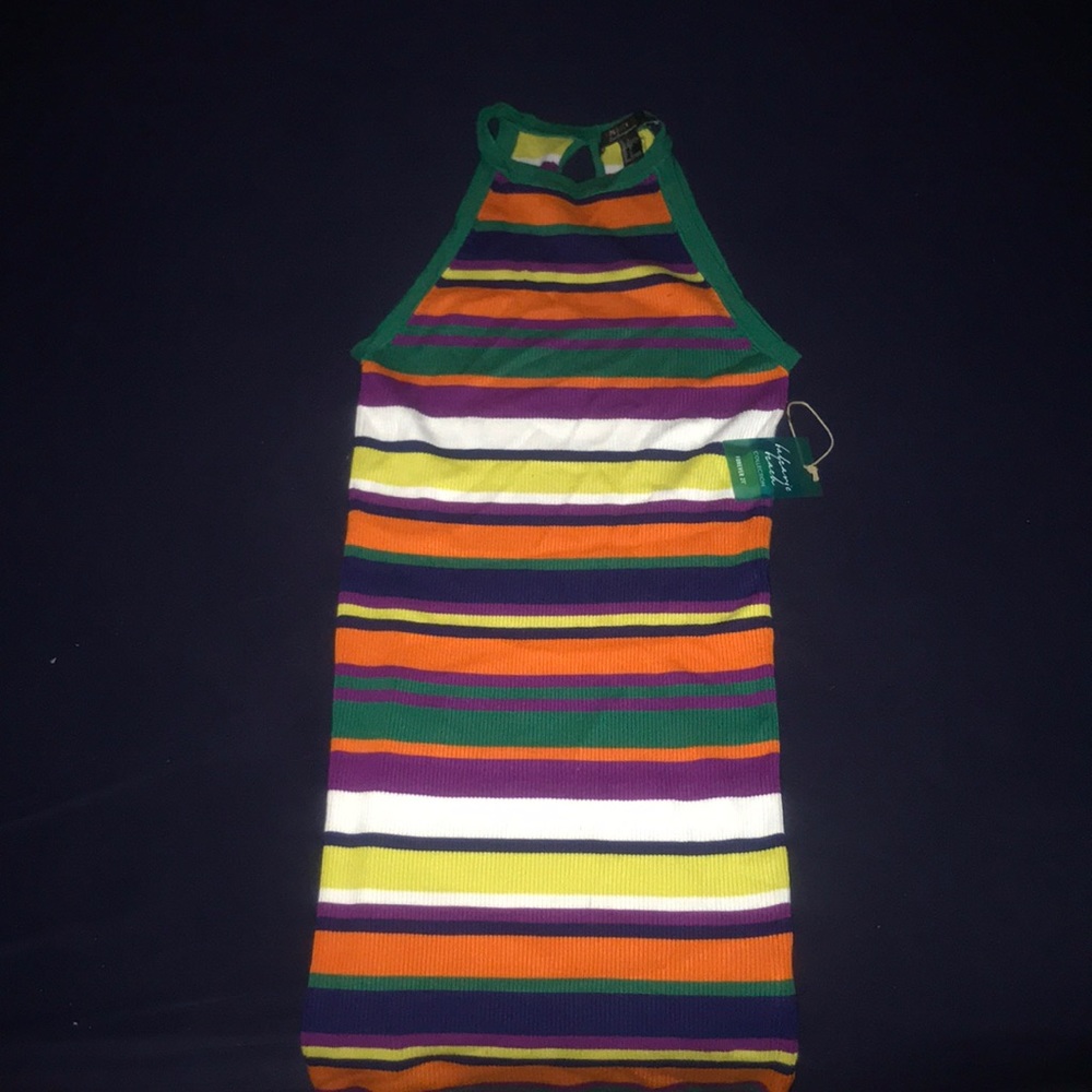 Knit colorful fun dress